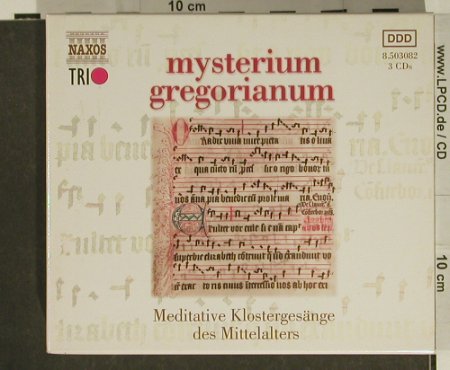 V.A.Mysterium Gregorianum: Meditative Klostergesänge, Boxed, Naxos (8.503082), D, 2006 Typ: 3CD Best.-Nr.: 97415 Preis: 10,00 Euro