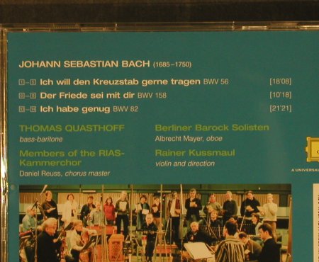 Bach,Johann Sebastian: Kantaten, Deutsche Grammophon, D, 2004 Typ: CD Best.-Nr.: 97430 Preis: 7,50 Euro