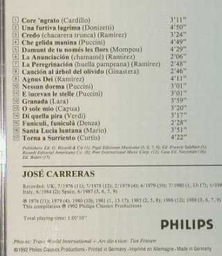 Carreras,Jose: My Barcelona, Philips, D, 92 Typ: CD Best.-Nr.: 97526 Preis: 7,50 Euro