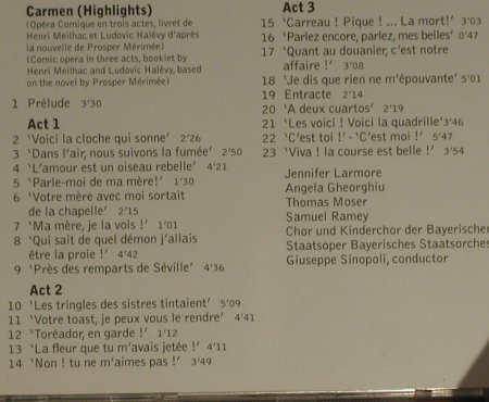 Bizet,Georges: Carmen '96 - Highlights, Apex/Warner(), D, 2002 - CD - 97598 - 5,00 Euro