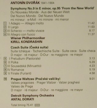 Dvork,Antonn: Symphony No. 9 , New World, Decca(448 245-2), , 1995 - CD - 97938 - 7,50 Euro