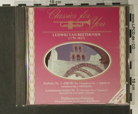 Beethoven,Ludwig van: Sinfonie No.3 "Eroica" /, Koch(394.000 A4), A,  - CD - 98084 - 5,00 Euro