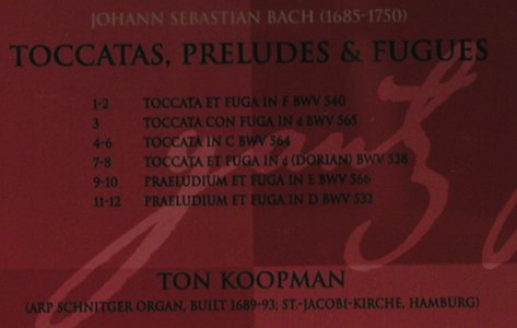 Bach,Johann Sebastian: Toccatas,Preludes&Fugues, Teldec(8573-81127-2), D, 2000 - CD - 98089 - 10,00 Euro