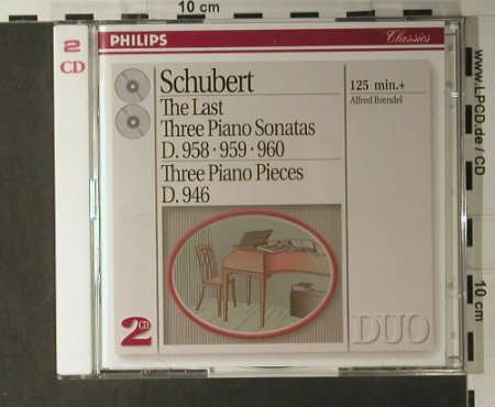 Schubert,Franz: The Last Tree Piano Sonatas, Philips (438 703-2), D, 1993 Typ: 2CD Best.-Nr.: 98116 Preis: 10,00 Euro