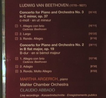 Beethoven,Ludwig van: Klavierkonzerte Nr. 2&3, Deutsche Grammophon (0029 477 5026), EU, 2004 Typ: CD Best.-Nr.: 98120 Preis: 10,00 Euro