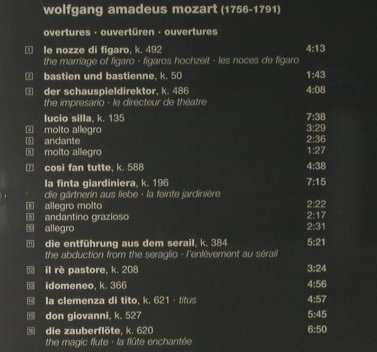 Mozart,Wolfgang Amadeus: Ouvertures, RCA (74321 68004 2), EU, 2001 Typ: CD Best.-Nr.: 98126 Preis: 5,00 Euro