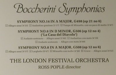 Pople,Ross: Boccherini Symphonies, Hyperion (CDA66236), UK, 1986 Typ: CD Best.-Nr.: 98138 Preis: 10,00 Euro
