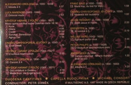 Harant,Krystof: Missa Quinis Vocibus..., MultiSonic(31 0247-2), CZ, 1997 - CD - 98148 - 12,50 Euro