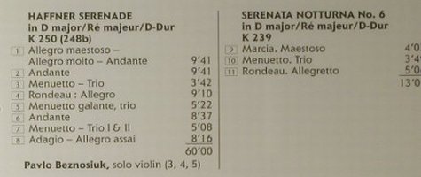 Mozart,Wolfgang Amadeus: Haffnerserenade, Erato (0630-13737-2), D, 1990 Typ: CD Best.-Nr.: 98175 Preis: 10,00 Euro