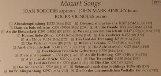 Mozart,Wolfgang Amadeus: Songs, Hyperion (CDA66989), UK, 1997 Typ: CD Best.-Nr.: 98178 Preis: 10,00 Euro