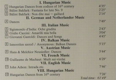 V.A.Renaissance-Pop: The Completed Benkö Consort, Hungaroton(HCd 12575), A, 1997 - CD - 98201 - 12,50 Euro