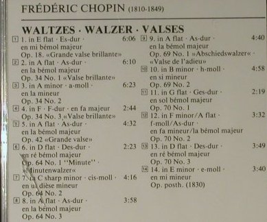 Chopin,Frederic: Walzer, FS-New, Philips(400 025-2), D,  - CD - 98249 - 12,50 Euro