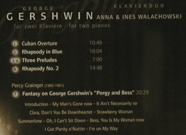 Gershwin,George: Klavierduo, Berlin Classics(), D, 2003 - CD - 98259 - 7,50 Euro
