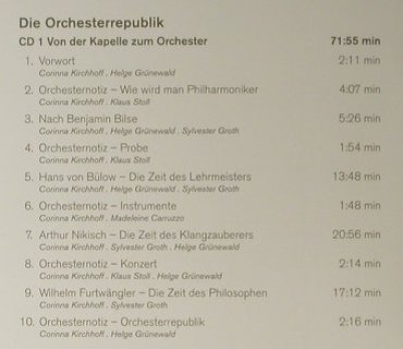 V.A.Die Orchesterrepublik: Berliner Philharmoniker, Campfire(LC 13781), D, 2007 - 2CD - 98263 - 15,00 Euro