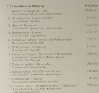 V.A.Die Orchesterrepublik: Berliner Philharmoniker, Campfire(LC 13781), D, 2007 - 2CD - 98263 - 15,00 Euro