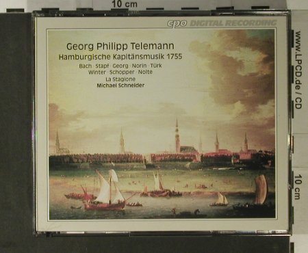 Telemann,Georg Philipp: Hamburgische Kapitänsmusik 1755, CPO(999 211-2), D, 1994 - 2CD - 98299 - 7,50 Euro