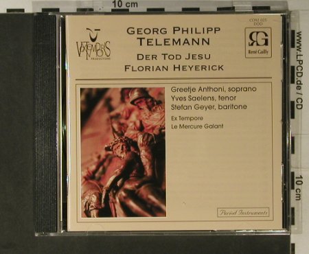 Telemann,Georg Philipp: Der Tod Jesu, Vox Temporis(VTP CD92 025), B, 1995 - CD - 98319 - 12,50 Euro