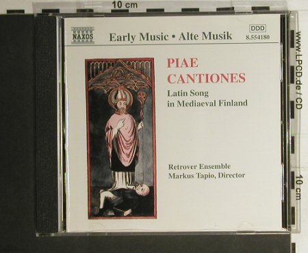 V.A.Piae Cantiones: Latin Song In Mediaeval Finland, Naxos(8.554180), EU, 1998 - CD - 98400 - 12,50 Euro