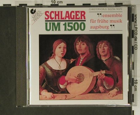 V.A.Schlager Um 1500: Ensemble Für Frühe Musik Augsburg, Christophorus (CHR 74572), D, 1989 Typ: CD Best.-Nr.: 98455 Preis: 14,00 Euro