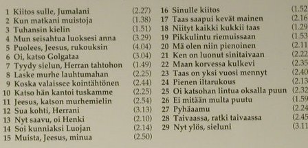 V.A.Most Beautiful Finnish Spiritua: Candomino-Kuoro, Finlandia, D, 1994 Typ: CD Best.-Nr.: 98469 Preis: 15,00 Euro