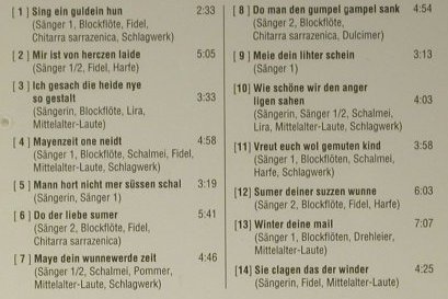 Reuental,Neidhart Von: Ensemble Für Frühe Musik Augsburg, Christophorus(CHR 77108), D, 1991 - CD - 98471 - 5,00 Euro
