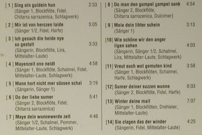 Reuental,Neidhart Von: Ensemble Für Frühe Musik Augsburg, Christophorus (CHR 77108), D, 1991 Typ: CD Best.-Nr.: 98471 Preis: 5,00 Euro