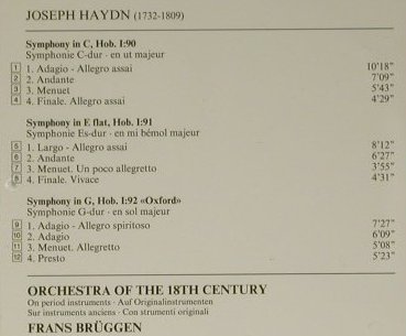 Haydn,Joseph: Symphonies Nos. 90,91 & 92 Oxford, Philips(446 677-2), D, 1996 - CD - 98567 - 17,50 Euro