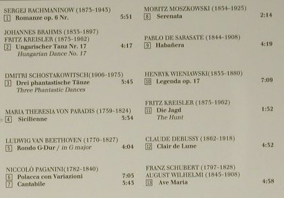 V.A.Cantabile: Berühmte Zugaben, Berlin Classics(0093592BC), D, 1998 - CD - 98606 - 17,50 Euro