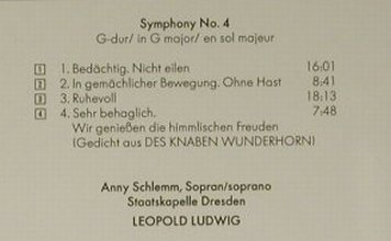 Mahler,Gustav: Symphony No. 4, Berlin Classics(BC 2119-2), D, 1993 - CD - 98607 - 14,00 Euro