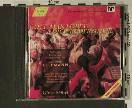 Telemann,Georg Philipp: Gott,Man Lobet Dich In Der Stille, Hänssler(CD 98.333), , 2000 - CD - 98620 - 10,00 Euro
