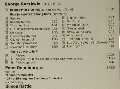 Gershwin,George: Rhapsody In Blue, EMI(CDC 7 54280 2), D, 1991 - CD - 98661 - 12,50 Euro
