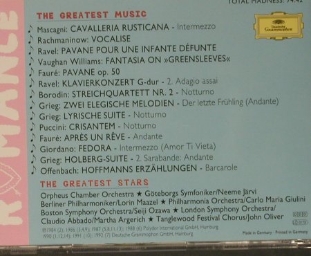 V.A.Mad About Romance: The Greates Stars..Greatest Music, D.Gr.(439 152-2), D, 1996 - CD - 99035 - 4,00 Euro