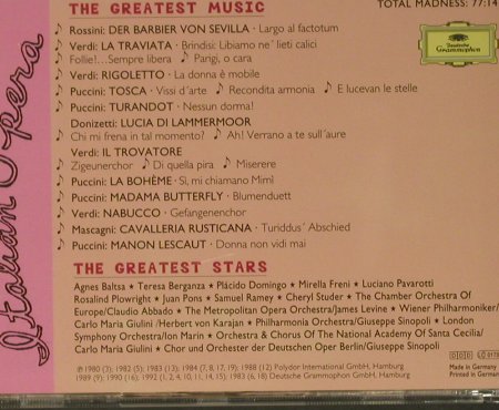V.A.Mad About Italian Opera: The Greates Stars..Greatest Music, D.Gr. (445 774-2), D, 1996 Typ: CD Best.-Nr.: 99040 Preis: 4,00 Euro