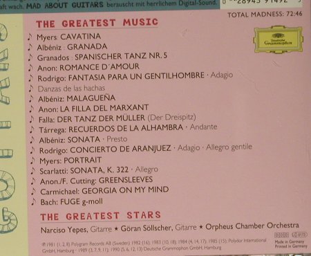 V.A.Mad About Guitars: The Greates Stars..Greatest Music, D.Gr.(439 149-2), D, 1996 - CD - 99042 - 4,00 Euro