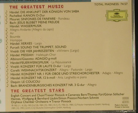 V.A.Mad About Baroque: The Greates Stars..Greatest Music, D.Gr.(439 147-2), D, 1996 - CD - 99044 - 4,00 Euro