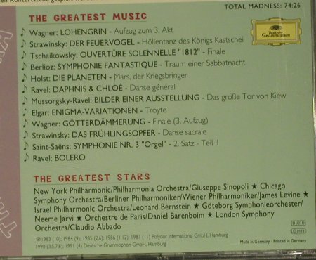 V.A.Mad About The Orchestra: The Greates Stars..Greatest Music, D.Gr.(439 512-2), D, 1996 - CD - 99047 - 4,00 Euro