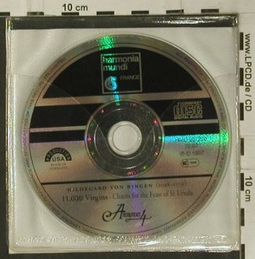 Von Bingen,Hildegard: 11,000 Virgins, Promo,Digi, HarmoniaM. (HMU 907200), D, 1997 Typ: CD Best.-Nr.: 99187 Preis: 5,00 Euro
