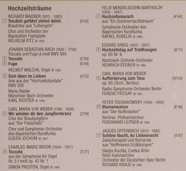 V.A.Hochzeitsträume: Wagner,Bach,Weber,Widor,Grieg..., Favorit(445 287-2), D, 1994 - CD - 99472 - 7,50 Euro