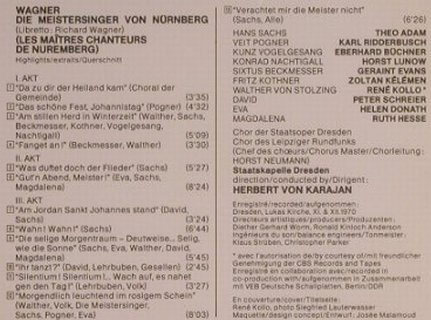 Wagner,Richard: Die Meistersinger Von Nürnberg, EMI(CDM 7 63455 2), D, 1988 - CD - 99476 - 7,50 Euro