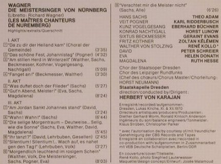 Wagner,Richard: Die Meistersinger Von Nürnberg, EMI (CDM 7 63455 2), D, 1988 Typ: CD Best.-Nr.: 99476 Preis: 7,50 Euro
