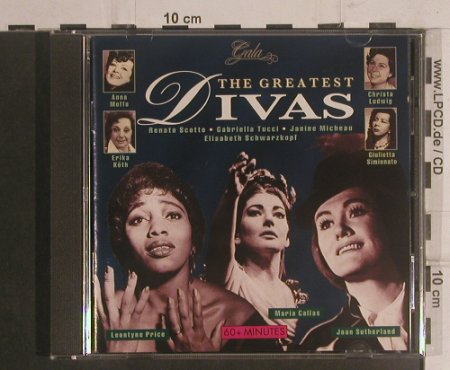 V.A.The Greatest Divas: Price,Callas,Sutherland,Simionato.., Gala (GL 397), NL/D, 1995 Typ: CD Best.-Nr.: 99477 Preis: 7,50 Euro