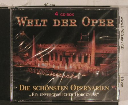 V.A.Welt der Oper: Die schönsten Opernarien,Box,FS-New, Bella Musica (BM 16.2001),  Typ: 4CD Best.-Nr.: 99729 Preis: 10,00 Euro