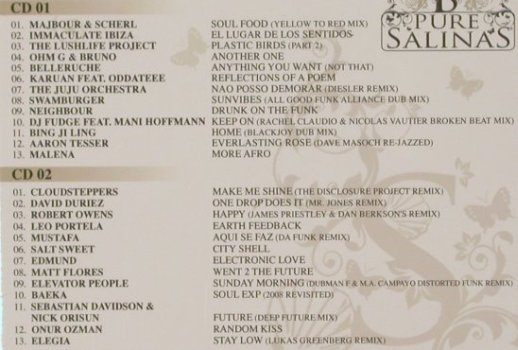 V.A.Pure Salinas: Koh Samui, By Bruno from Ibiza, 01, ClubStar(), EU, 2009 - 2CD - 80041 - 7,50 Euro