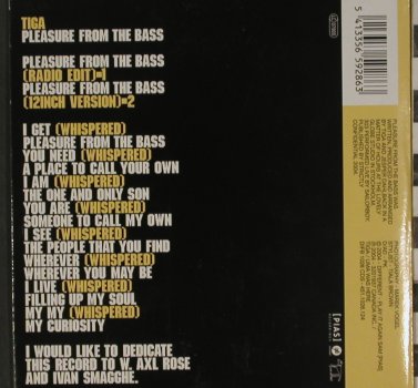 Tiga: Pleasure from the Bass*2, Digi, Different(), , 2004 - CD5inch - 80521 - 2,00 Euro