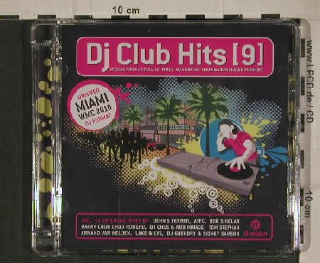 V.A.DJ Club Hits [9]: Unmixed Miamo WMC 2010, d:vision(DV 3365.10cd), EU, 2010 - CD - 80646 - 5,00 Euro