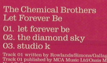Chemical Brothers: Let Forever Be+2, Virgin, EU, 1999 Typ: CD5" Best.-Nr.: 81157 Preis: 3,00 Euro