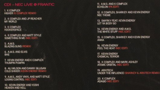 V.A.Nu Energy Collective: Live at Frantic, FS-New, Resist Music(44), UK, 05 - 2CD - 81213 - 10,00 Euro