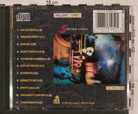 Orbit,William: Strange Cargo, IRS(13195 2), EU, 1987 - CD - 82565 - 7,50 Euro
