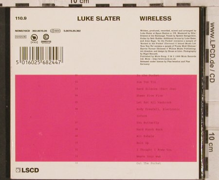 Slater,Luke: Wireless,Digi, Mute, EU, 1999 Typ: CD Best.-Nr.: 82613 Preis: 7,50 Euro