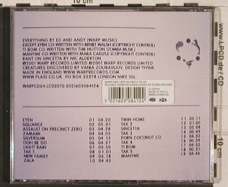Plaid: Double Figure, Warp(84), UK, 2001 - CD - 82615 - 10,00 Euro